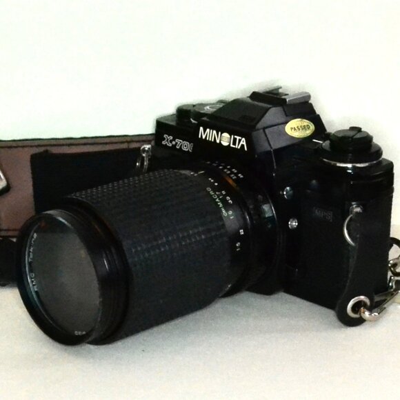Vintage Minolta X700 35mm Film SLR Camera Zoom Lens Literature Works - Picture 3 of 11